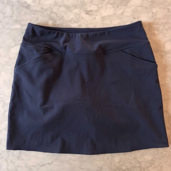 Lily Pulitzer Luxletic Navy Skort Size 4 Preppy Classic Tennis Skirt Athleisure - Picture 1 of 7